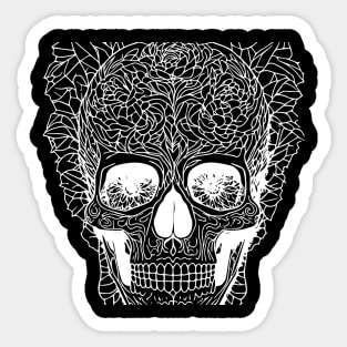 color page skull design Sticker